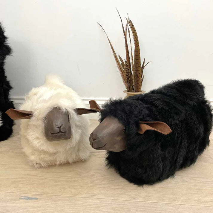 Flockstar Sheep Lamb Footstool - FLAMINGO PINK - Horizon and Stone 