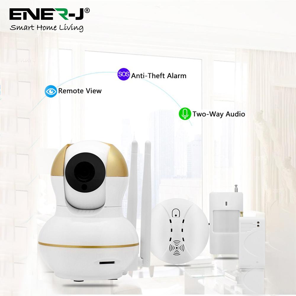 Entry Level Smart Security Kit (1x Smart IP Camera +1x PIR Sensor +1x Door Sensor +1x Smoke Detector Sensor) - Horizon and Stone 