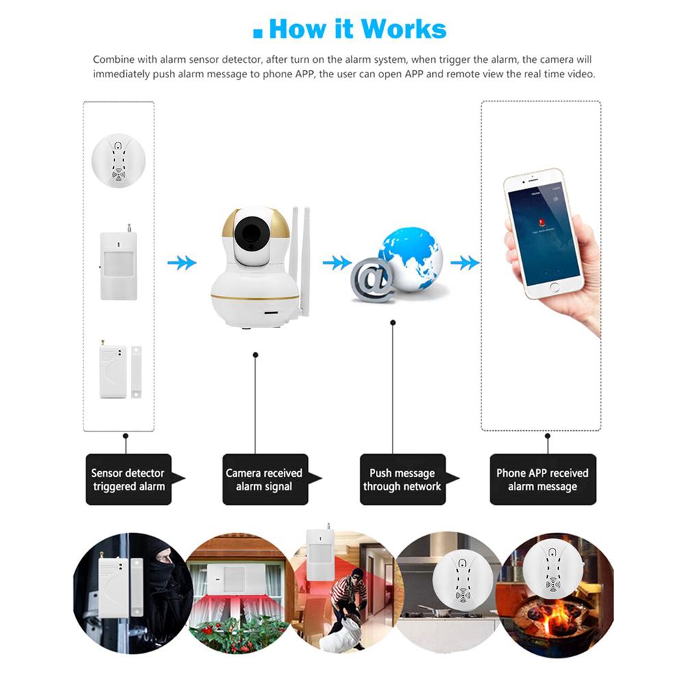 Entry Level Smart Security Kit (1x Smart IP Camera +1x PIR Sensor +1x Door Sensor +1x Smoke Detector Sensor) - Horizon and Stone 