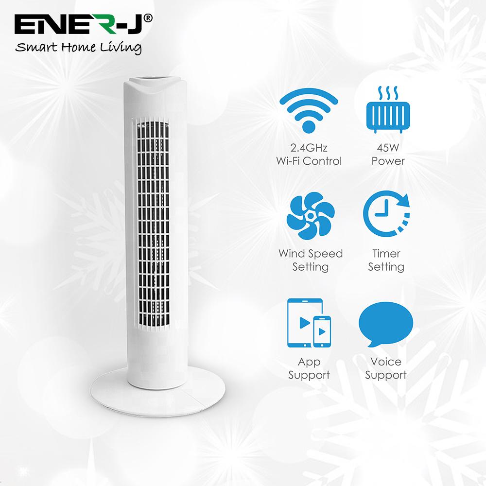 Smart Wi-Fi Tower Fan - Horizon and Stone 