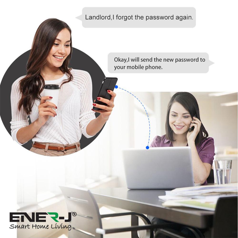 Smart Wi-Fi Doorlock Set (includes 3 Physical Keys and 3 RFID Card) Silver - Left Handle - Horizon and Stone 