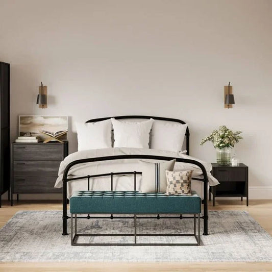 LPD Home Halston Kingsize Bed - Black - Horizon and Stone 