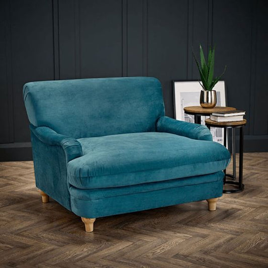 LPD Home Plumpton Armchair - Peacock Blue - Horizon and Stone 