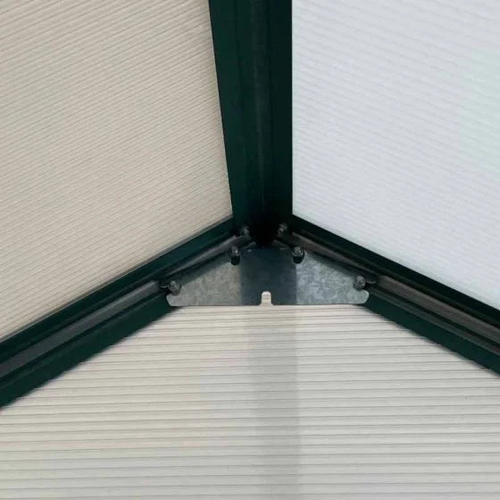 Outsunny 8x12ft Aluminum Polycarbonate Greenhouse with Sliding Door & Foundation - Clear - Horizon and Stone 