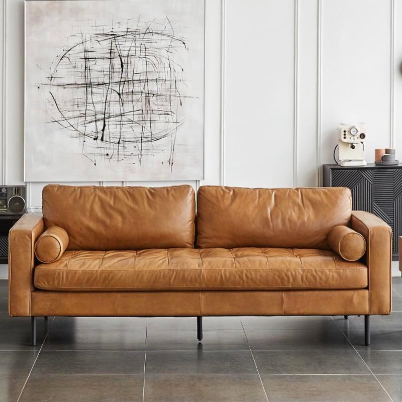 Fuller Brown Two Seater, Three Seater Sofa, Real Leather - Horizon and Stone 