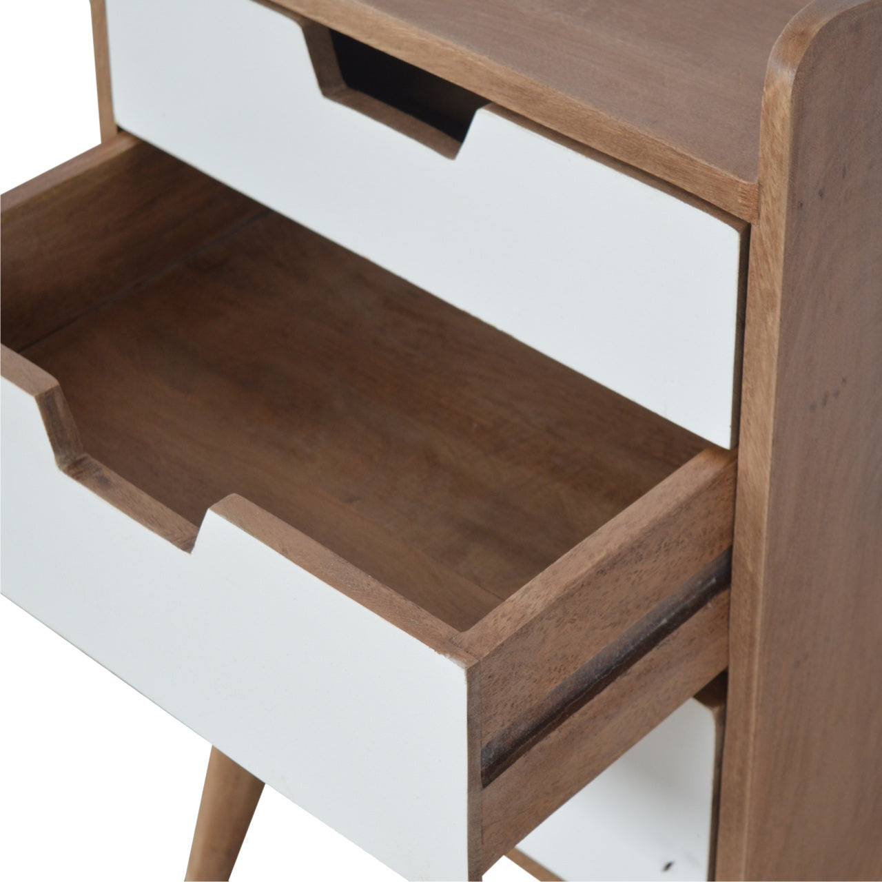 White Painted Bedside Table - Horizon and Stone 