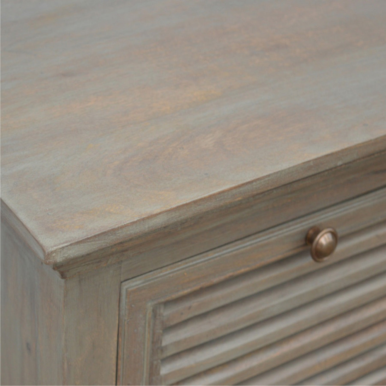 Grey Wash 5 Shutter Buffet - Horizon and Stone 