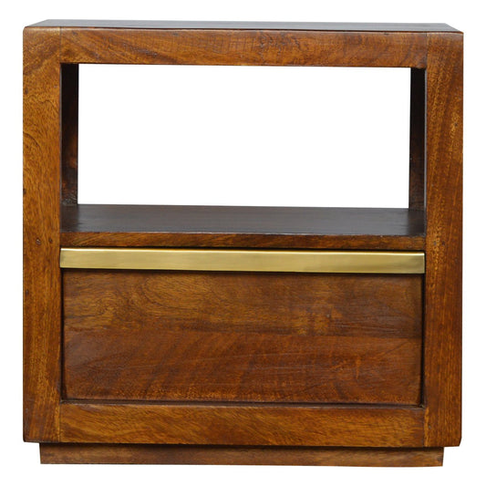 Gold Bar Chestnut Bedside  MIN ORDER 2 - Horizon and Stone 