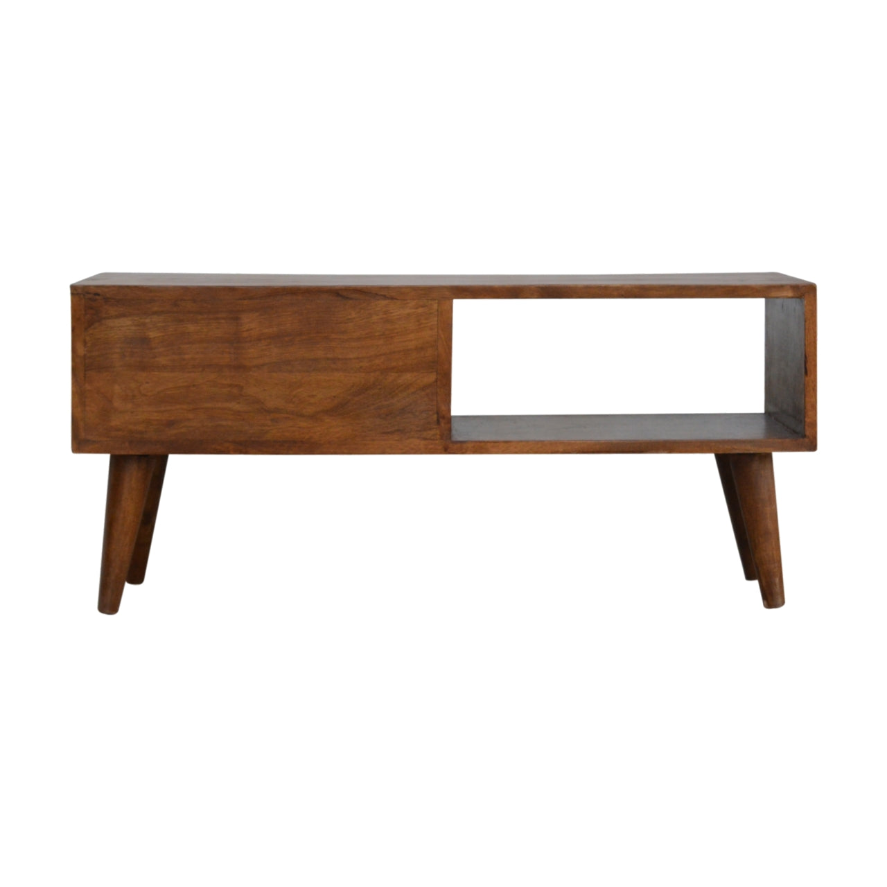 Chestnut Prism Sliding Media Unit - Horizon and Stone 