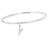 Queen of Hearts Sterling Silver Bangle - Horizon and Stone 
