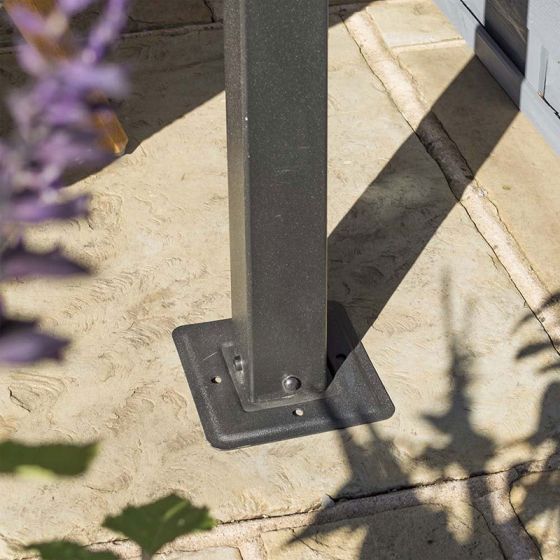 Rowlinson Willington 6 Piece Rectangular Garden Dining Set and Venetian Canopy - Horizon and Stone 