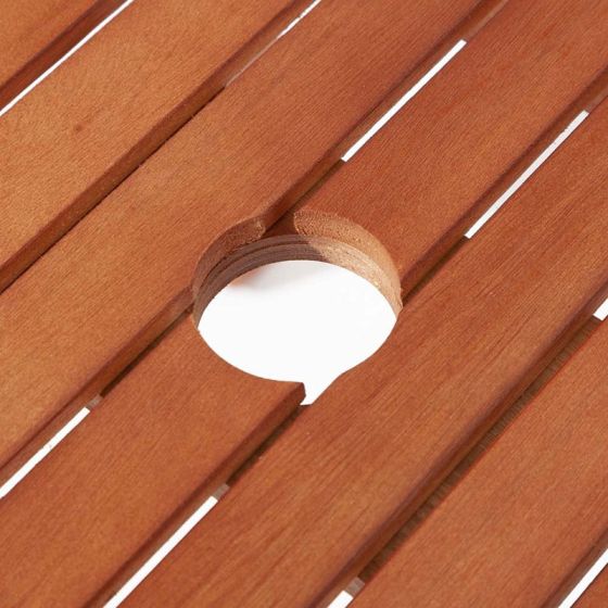 Rowlinson Willington 6 Piece Rectangular Garden Dining Set and Venetian Canopy - Horizon and Stone 