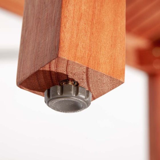 Rowlinson Willington 6 Piece Rectangular Garden Dining Set and Venetian Canopy - Horizon and Stone 