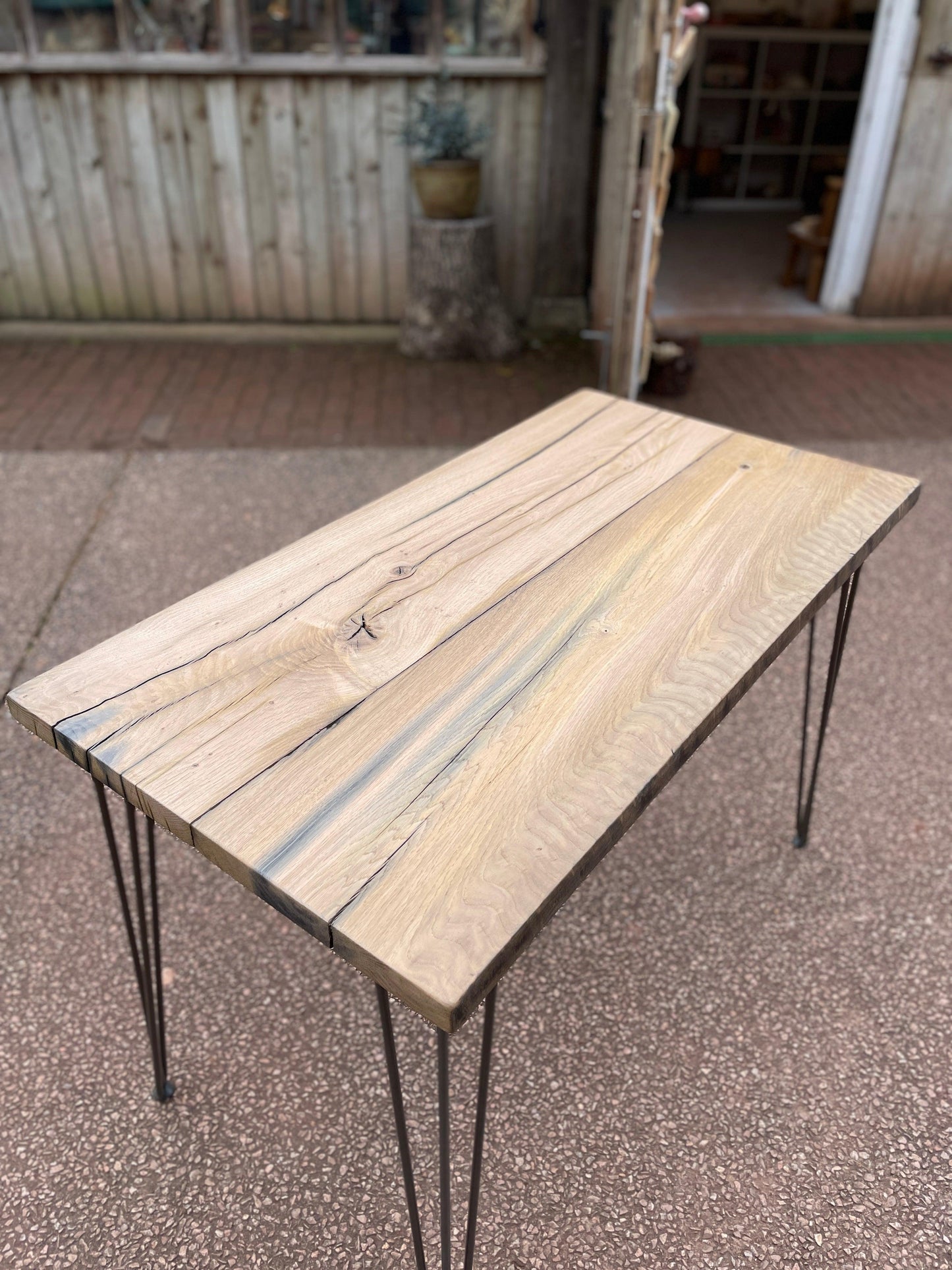 Reclaimed Plymouth Dry Dock Oak Table - Made to Measure - Horizon and Stone 