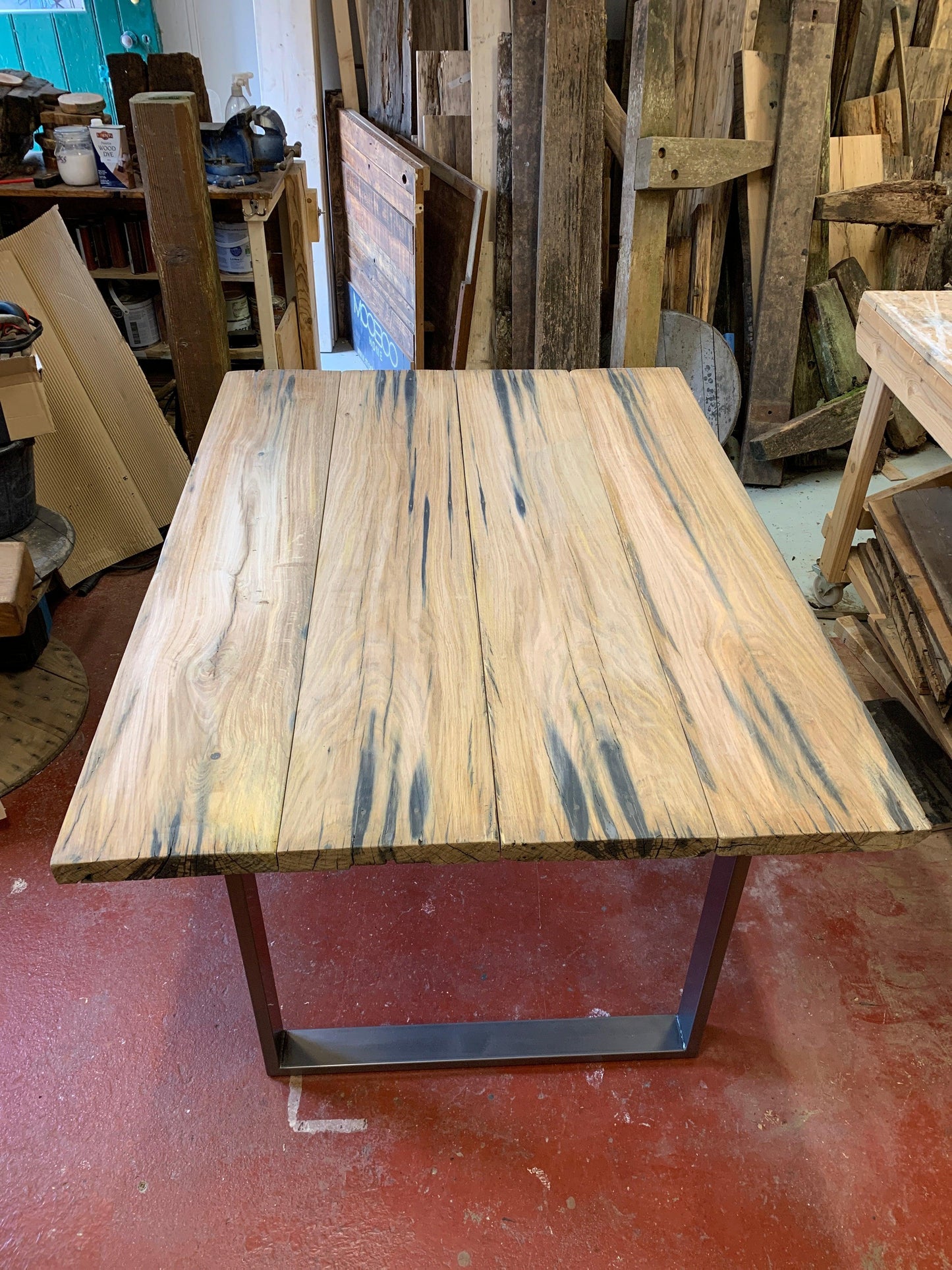 Reclaimed Plymouth Dry Dock Oak Table - Made to Measure - Horizon and Stone 