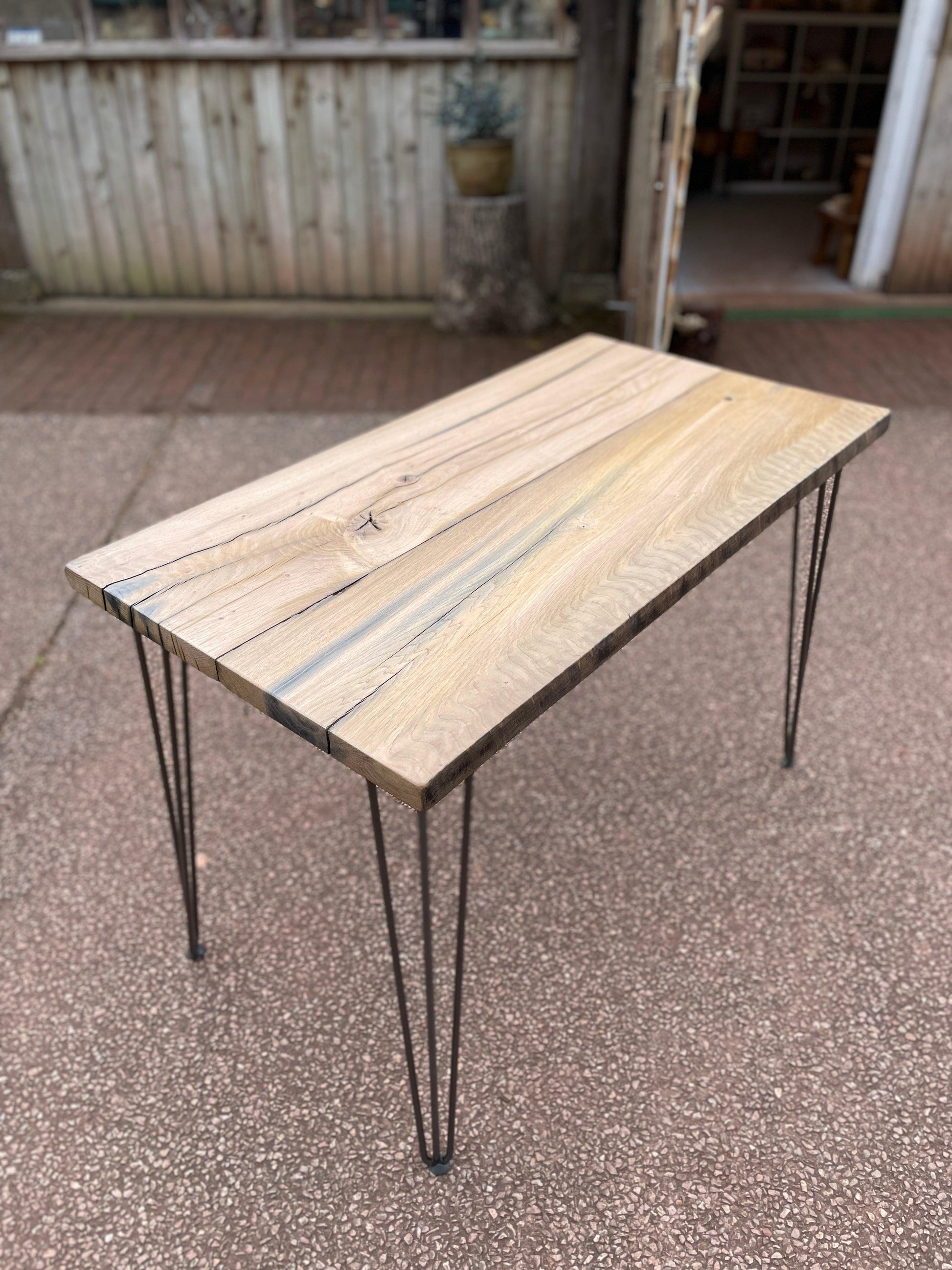 Reclaimed Plymouth Dry Dock Oak Table - Made to Measure - Horizon and Stone 