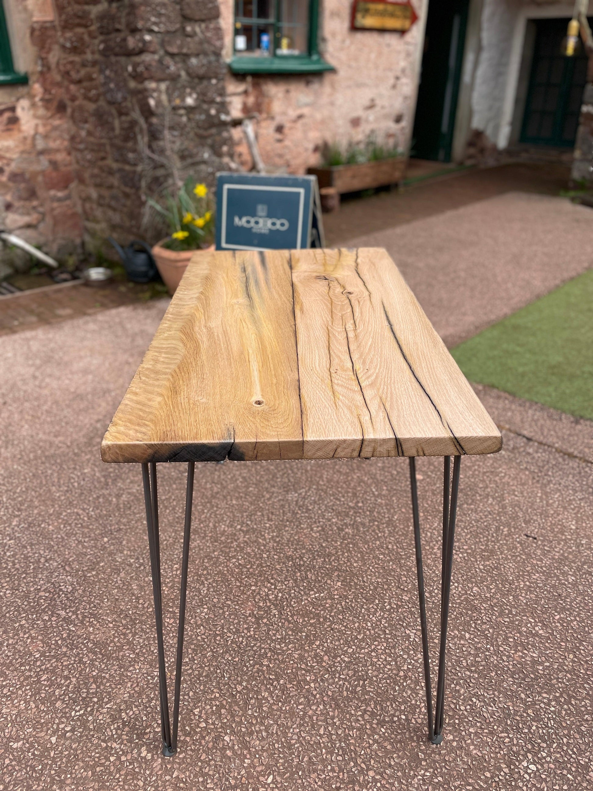 Reclaimed Plymouth Dry Dock Oak Table - Made to Measure - Horizon and Stone 