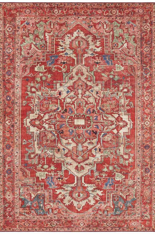 Oriental Leta Vintage Red Rug - Horizon and Stone 