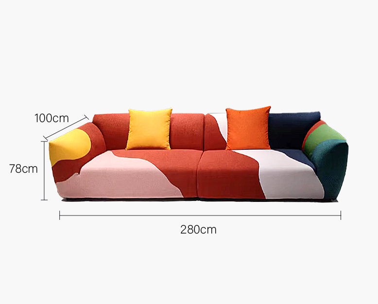 Harry Two Seater Sofa, Linen - Horizon and Stone 