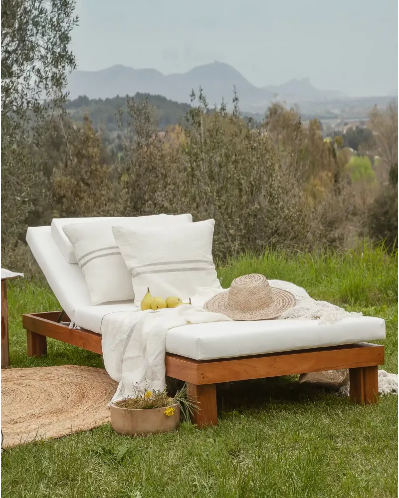 STRAUSS Outdoor sunbed - Horizon and Stone 